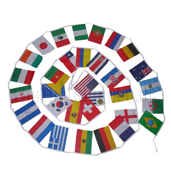 Multi Nation Flag Bunting | Buy Multi Nation Bunting | The Flag Shop