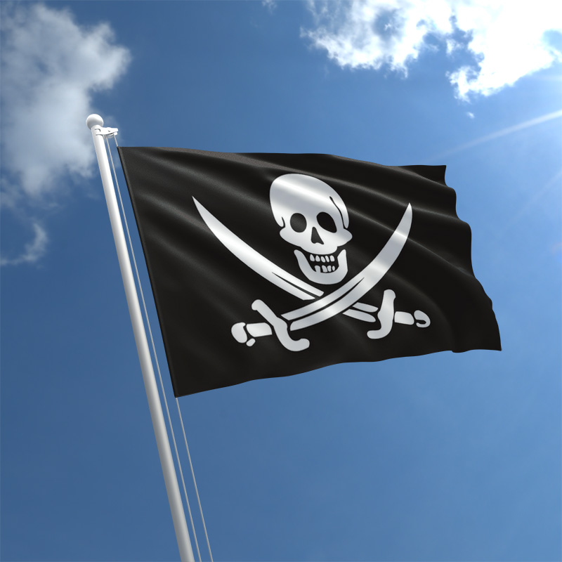 Pirate Jack Rackham 3ft x 5ft Polyester Flag