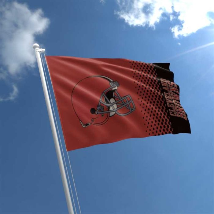 cleveland browns feather flag