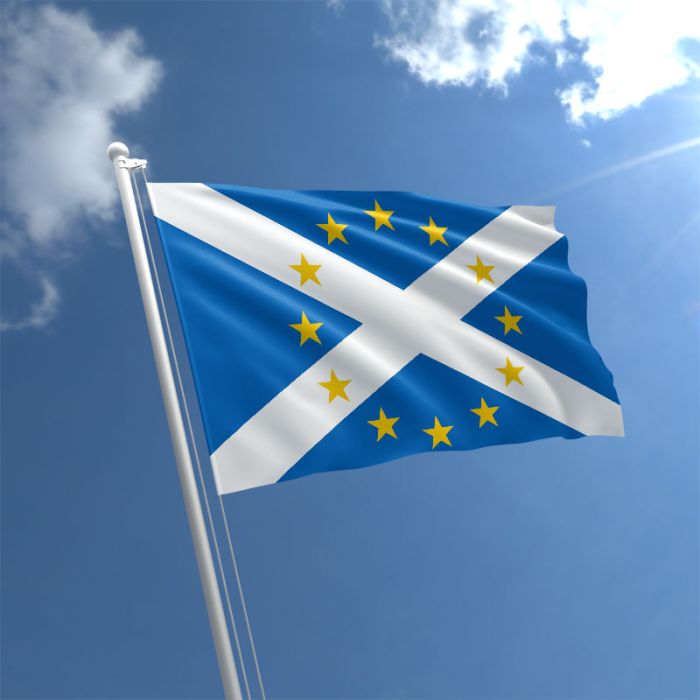 saltire with eu stars