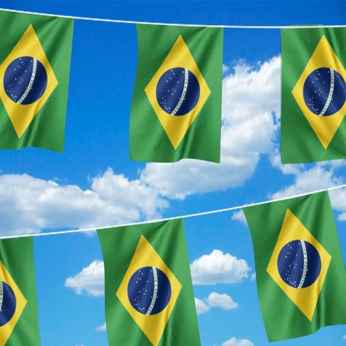 Giant Brazil Flag Bunting | Large Brazilian Bunting | The Flag Shop