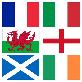 Six Nations - Sporting Events - Flags